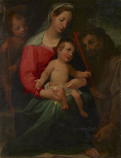 Madone et Enfant avec le petit Saint Jean-Baptiste et Saint François - Vincenzo Rustici